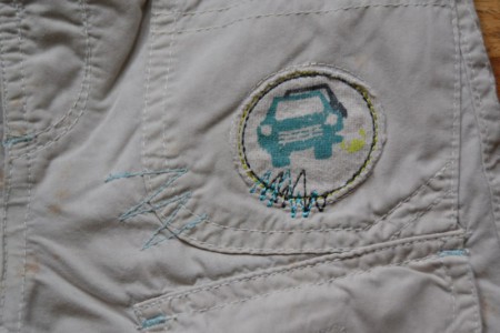 détails du pantalon Kitchoun